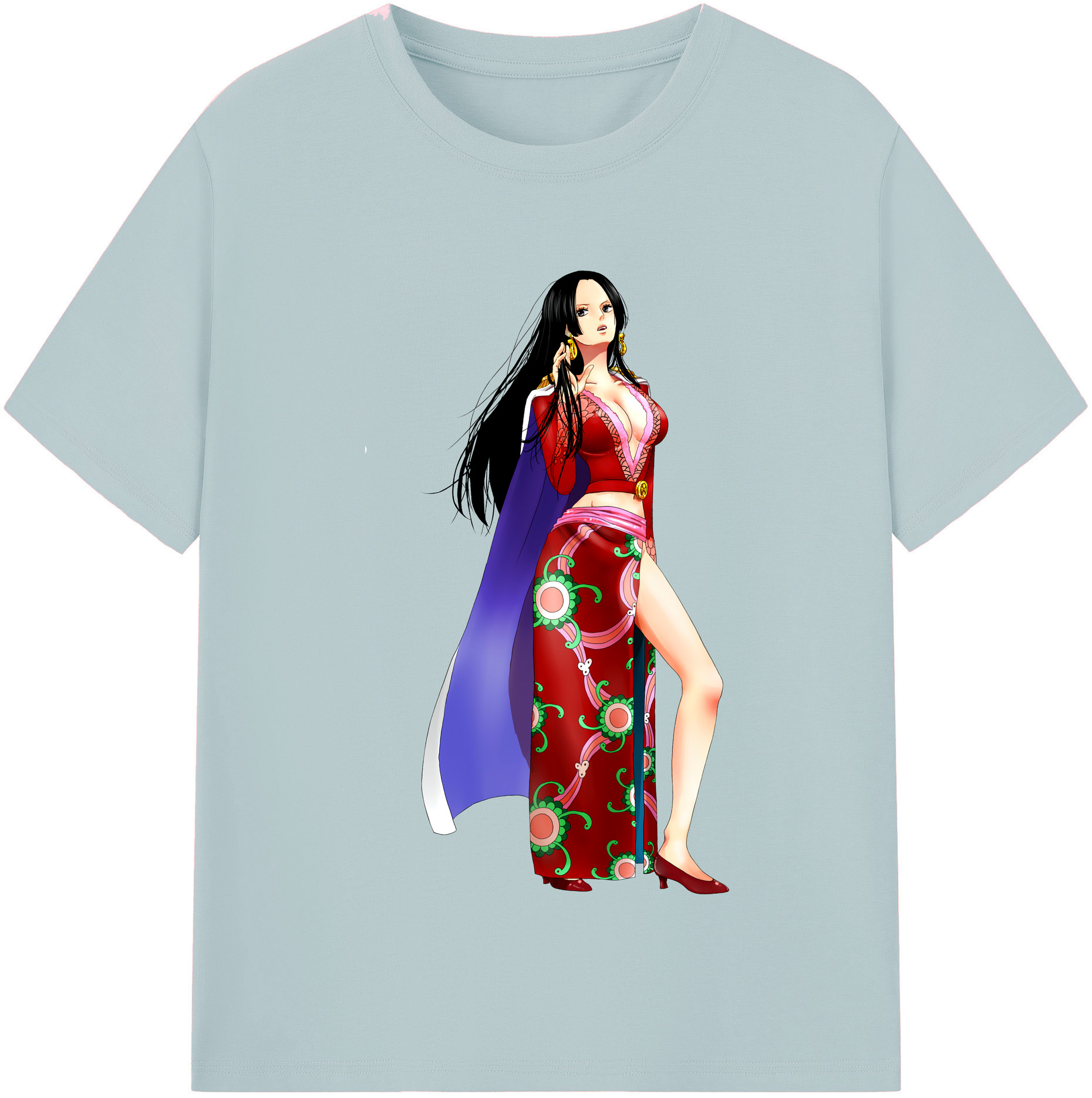ワンピース ボア・ハンコック ONE PIECE Boa·Hancock 綿100％半袖Tシャツ（フロントプリント）